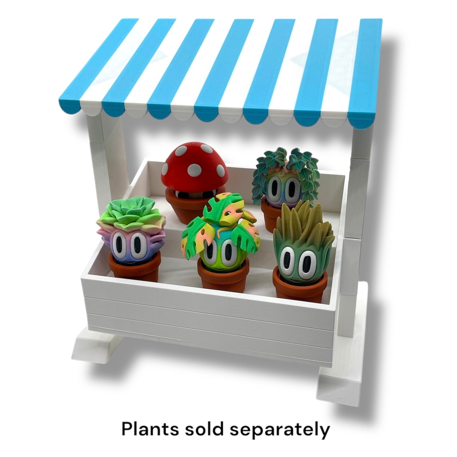 Vegetable Stand Plant Display Planter- 3d Printed Home Decor for display your Plant Collection