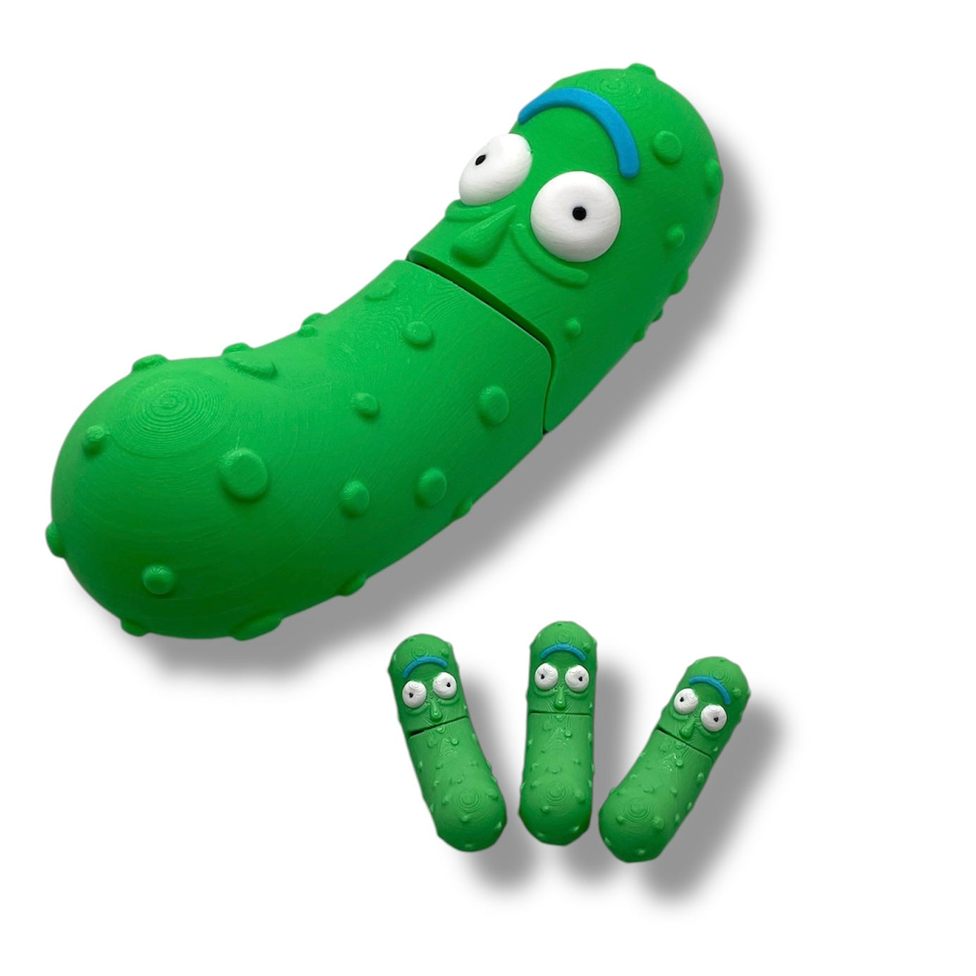 Introducing Pickle Rick - Articulated 3D Printed Pickley Decor