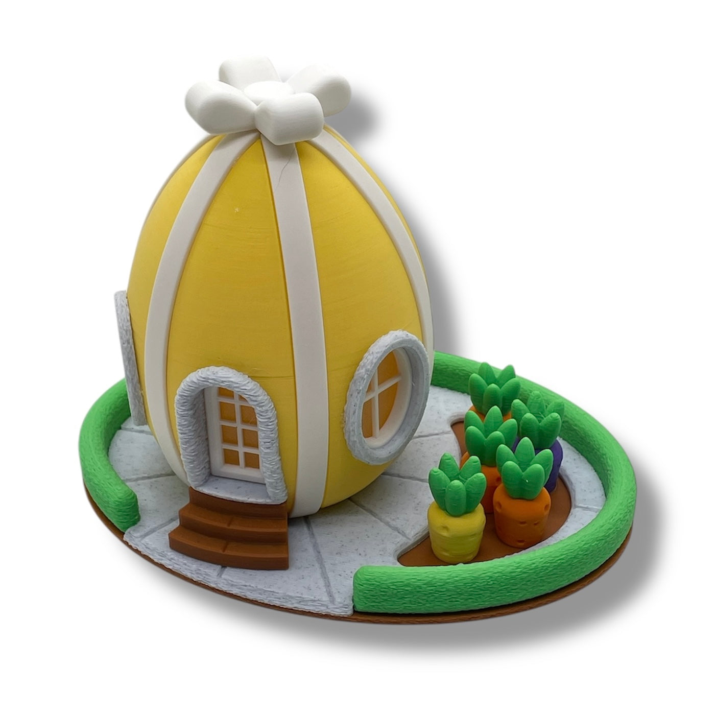 Delightful Easter Egg Tealight Fairy House Easter Village Collection - 3D Printed Holiday Decor