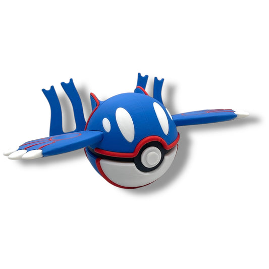 #0382 Kyogre - Pokeball Collectible - 3d Printed Pokemon Decor