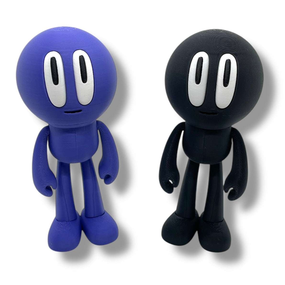 BLOBHEAD Adorable Blob Lab Figures - 3d Printed Articulated Fun Decor
