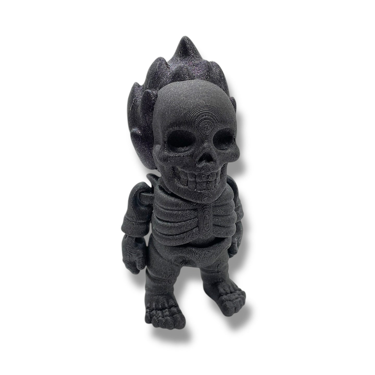 SMALLZ 4.5" Fire Skeleton - Articulated High-Quality 3D Printed Animal Figurine