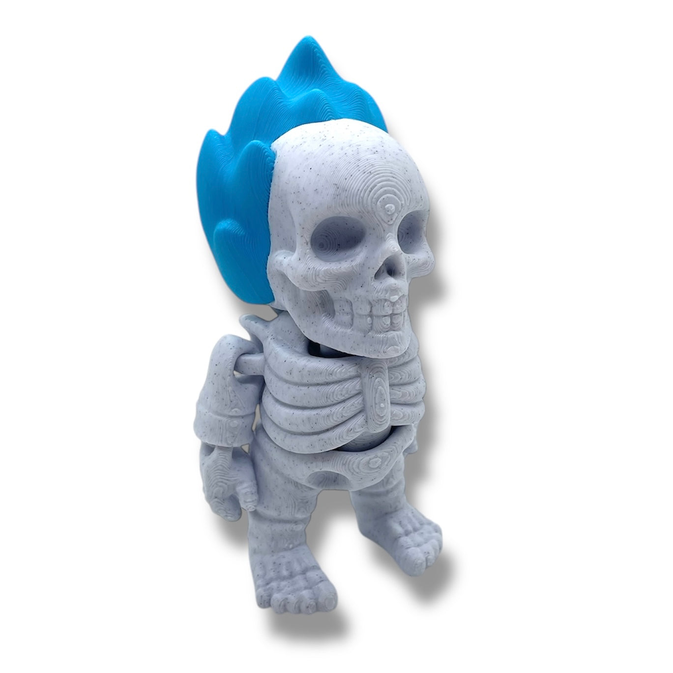 SMALLZ 4.5" Fire Skeleton - Articulated High-Quality 3D Printed Animal Figurine