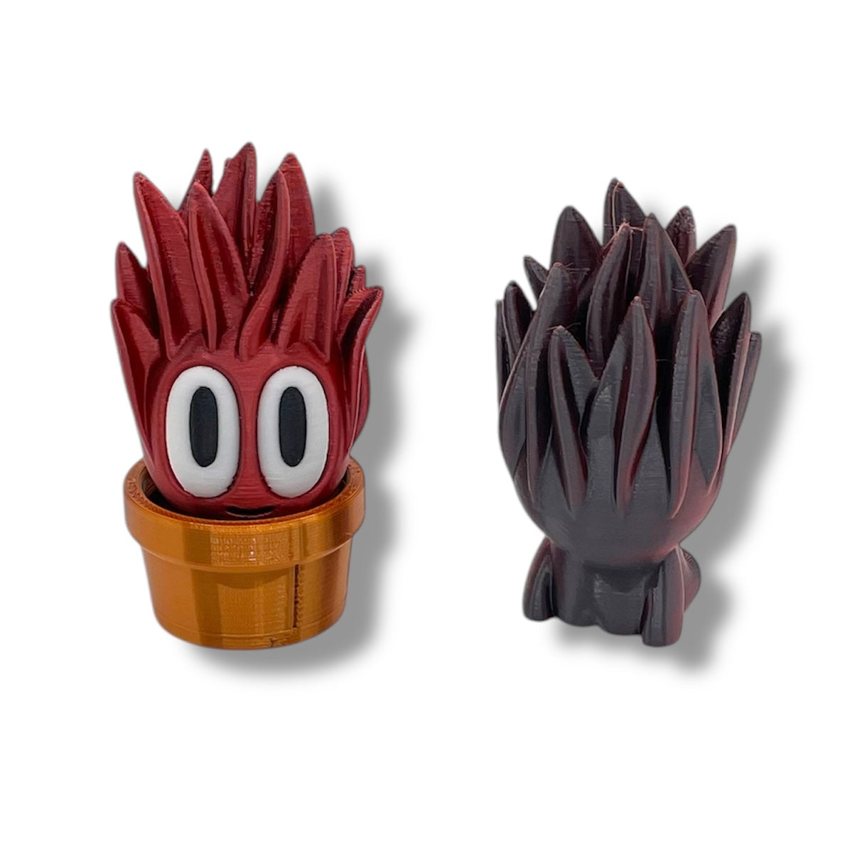 Charming Blob Plants in Unique Pots - 3d Printed Enchanting Figurine Decor