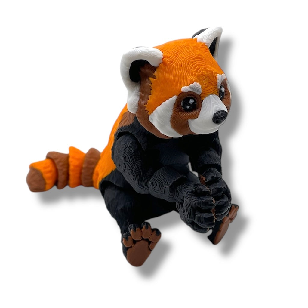 Adorable 5.5" Red Panda - 3d Printed Articulated Figurine Decor Gift