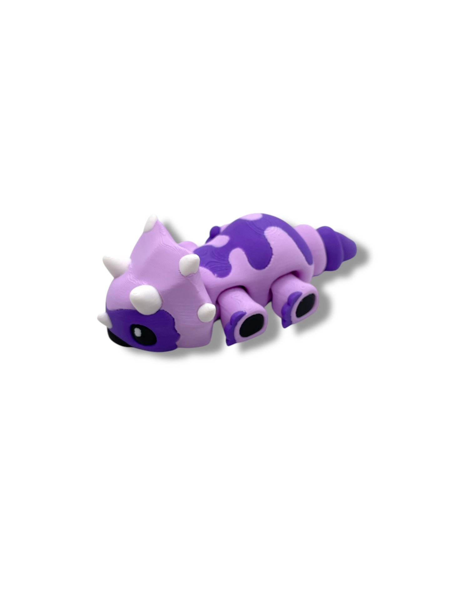 Cute 5" Triceratops Dinosaur - 3d Printed Articulated Figurine Decor Gift