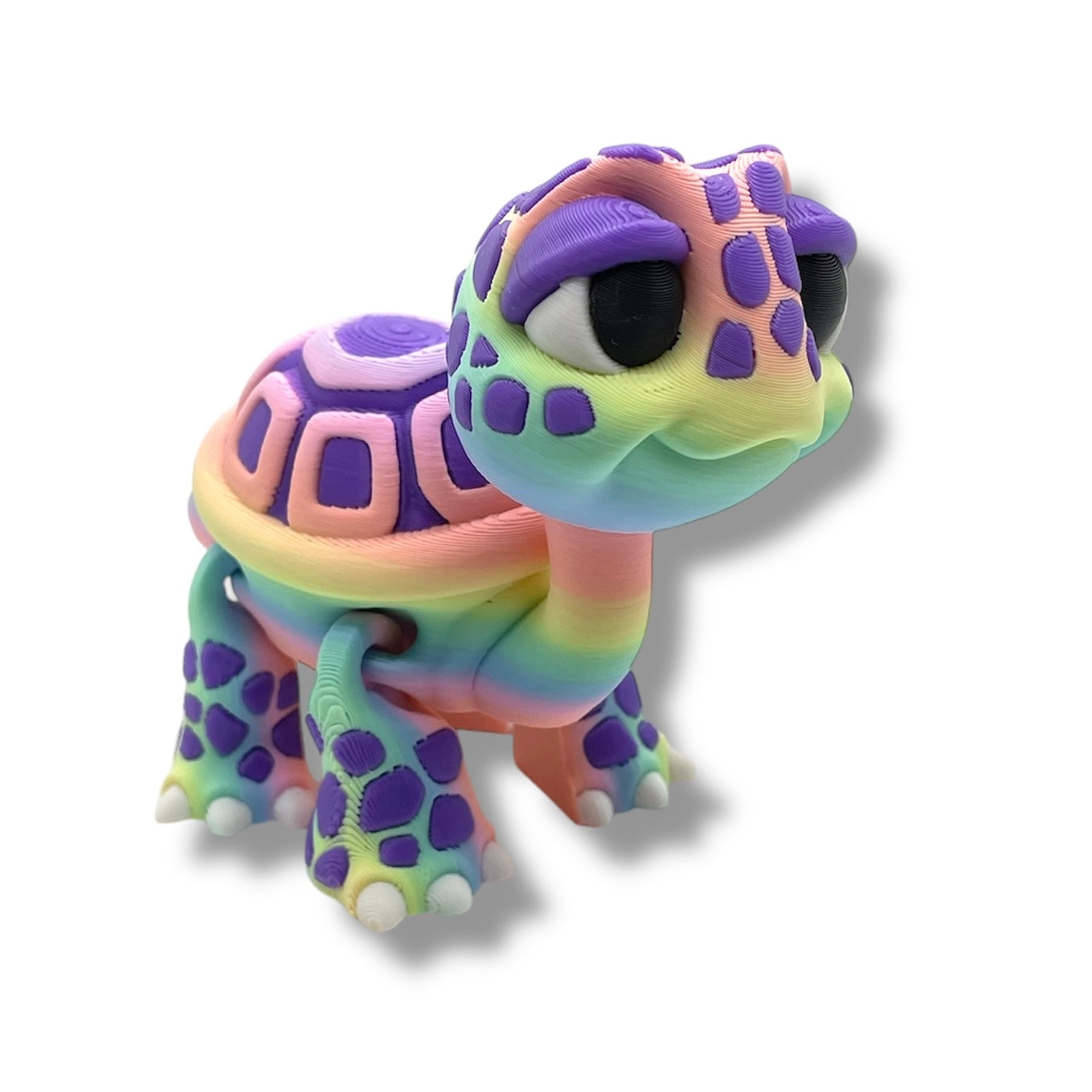 Adorable 3d Printed Standing Baby Turtle - Articulated 3d Printed Cartoon Style Decor Gift