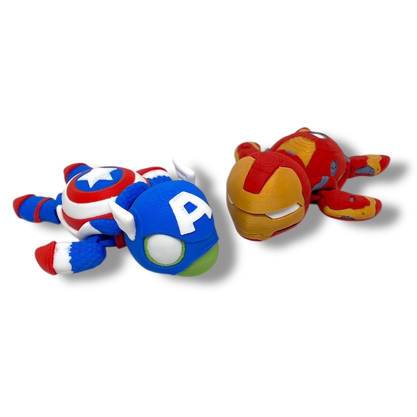5" Adorable Super Turtle Collection - 3d Printed Articulated Fan Art Hero Decor