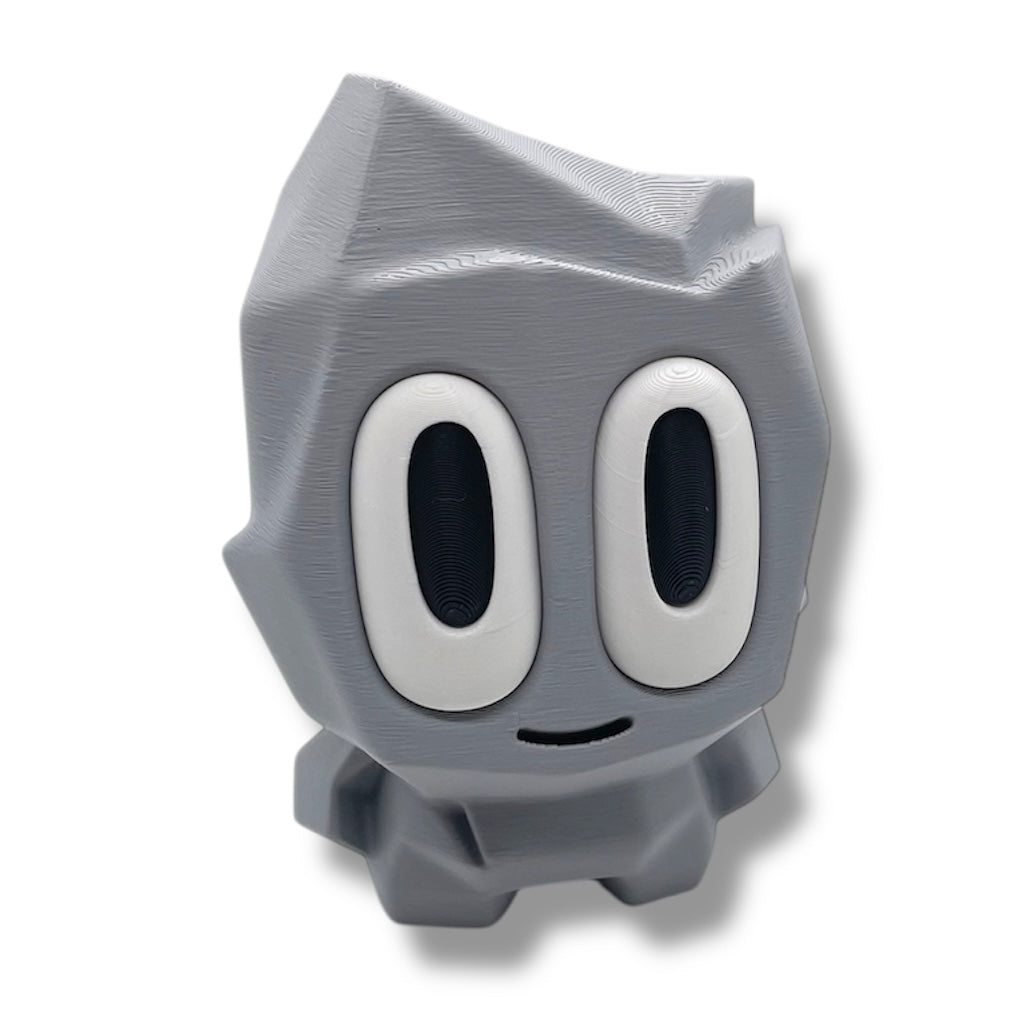 Adorable Pet Rock with Carrier - 3d Printed Figurine Decor