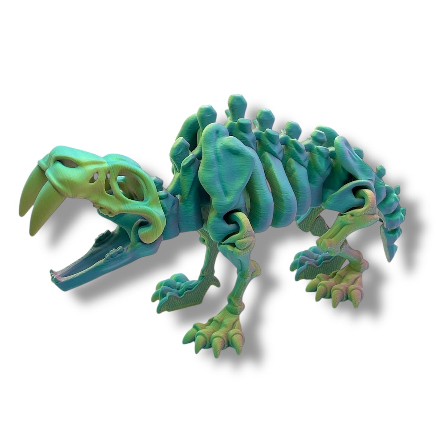Amazing Dinosaur Skeleton Collection - 3d Printed Articulated Dinos by Flexi Factory - Home Decor