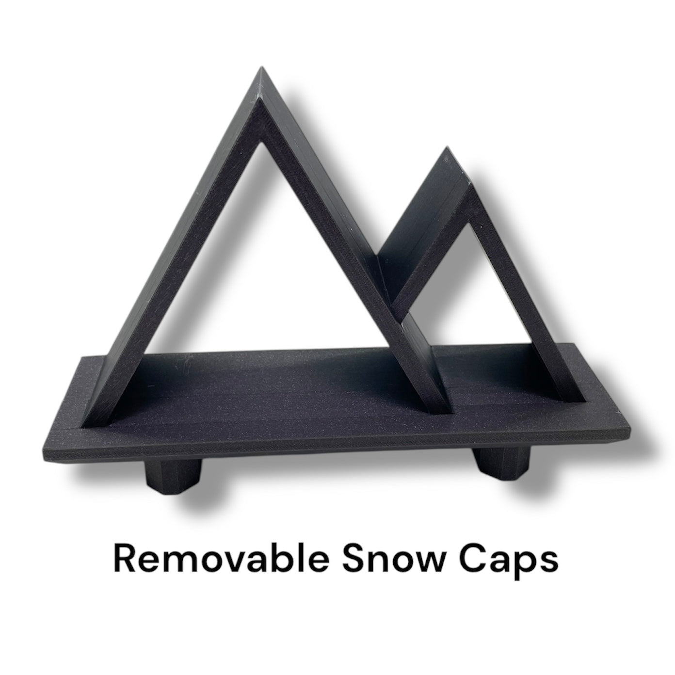 Neat Yeti Mountain Shelf w/ Yeti & Bigfoot - New Wall Mountable Pocket Pal Display - 3D Printed Decor