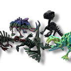 Amazing Dinosaur Skeleton Collection - 3d Printed Articulated Dinos by Flexi Factory - Home Decor