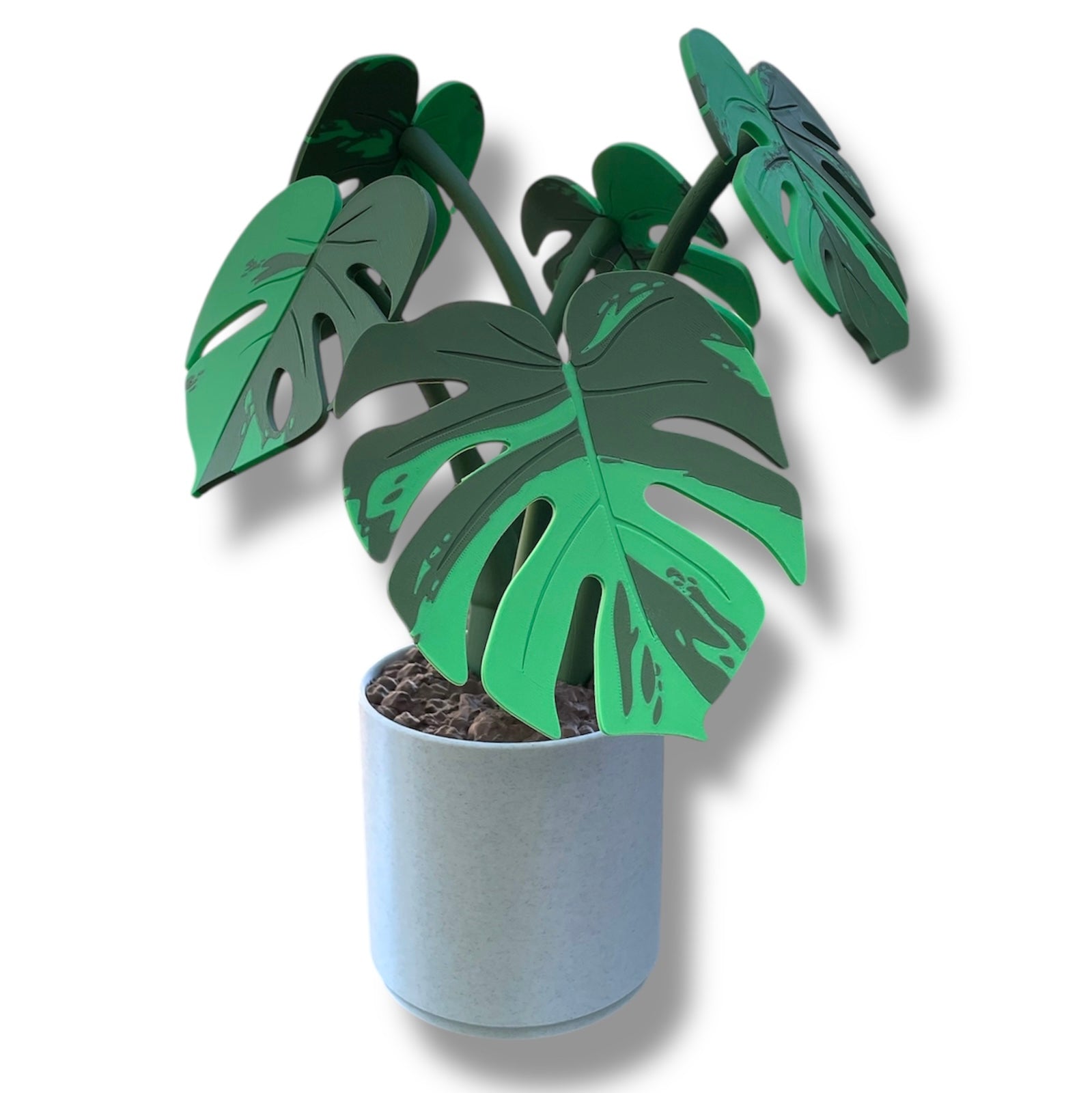 Beautiful Magnetic 13.5" Monstera Coaster Plant - 3d Printed Plant Figurine Decor