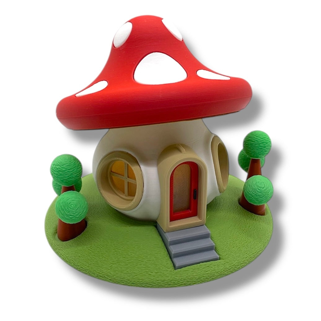 Whimsical Tealight Fairy House - Mushroom Collection - 3D Printed Holiday Decor