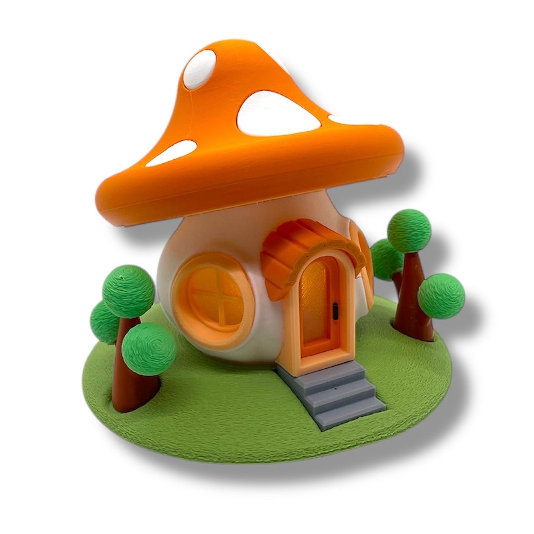 Whimsical Tealight Fairy House - Mushroom Collection - 3D Printed Holiday Decor