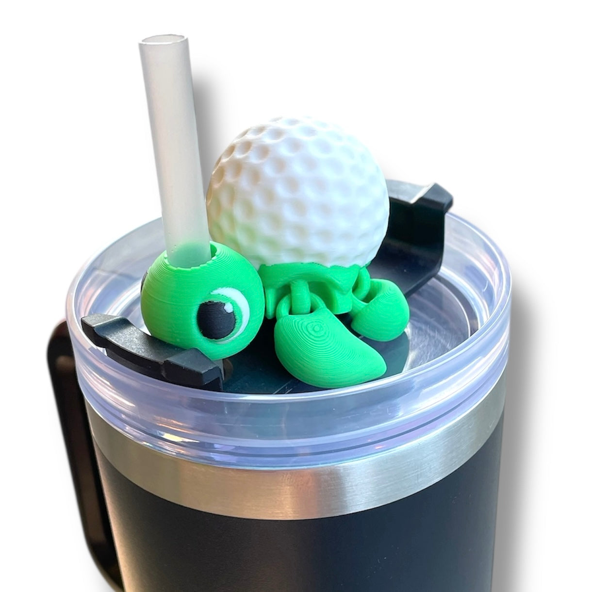 Insulated Cup Tumbler Toppers - 3d Printed Articulated Tumber Bling Straw Decor