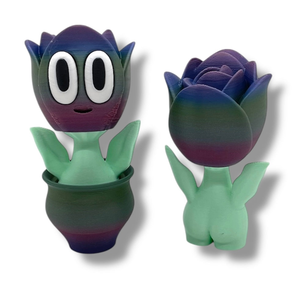 Cheeky Bloom Buddies – 3D Printed Flower Figurines with Personality - by Blob Lab