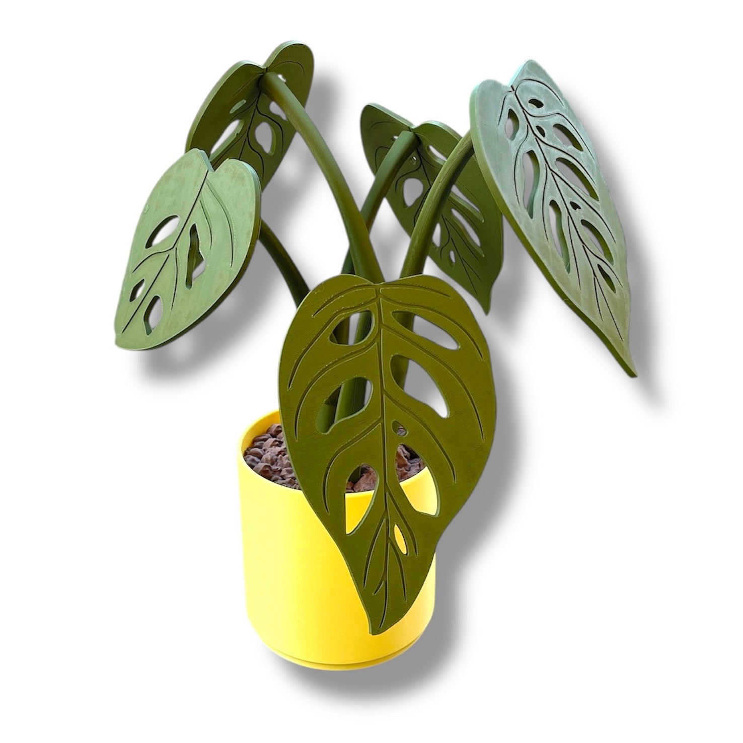 Beautiful Magnetic 13.5" Monstera Coaster Plant - 3d Printed Plant Figurine Decor