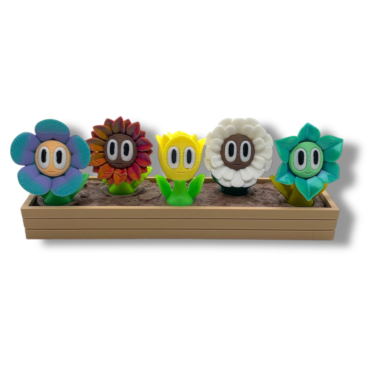 Cheeky Bloom Buddies – 3D Printed Flower Figurines with Personality - by Blob Lab