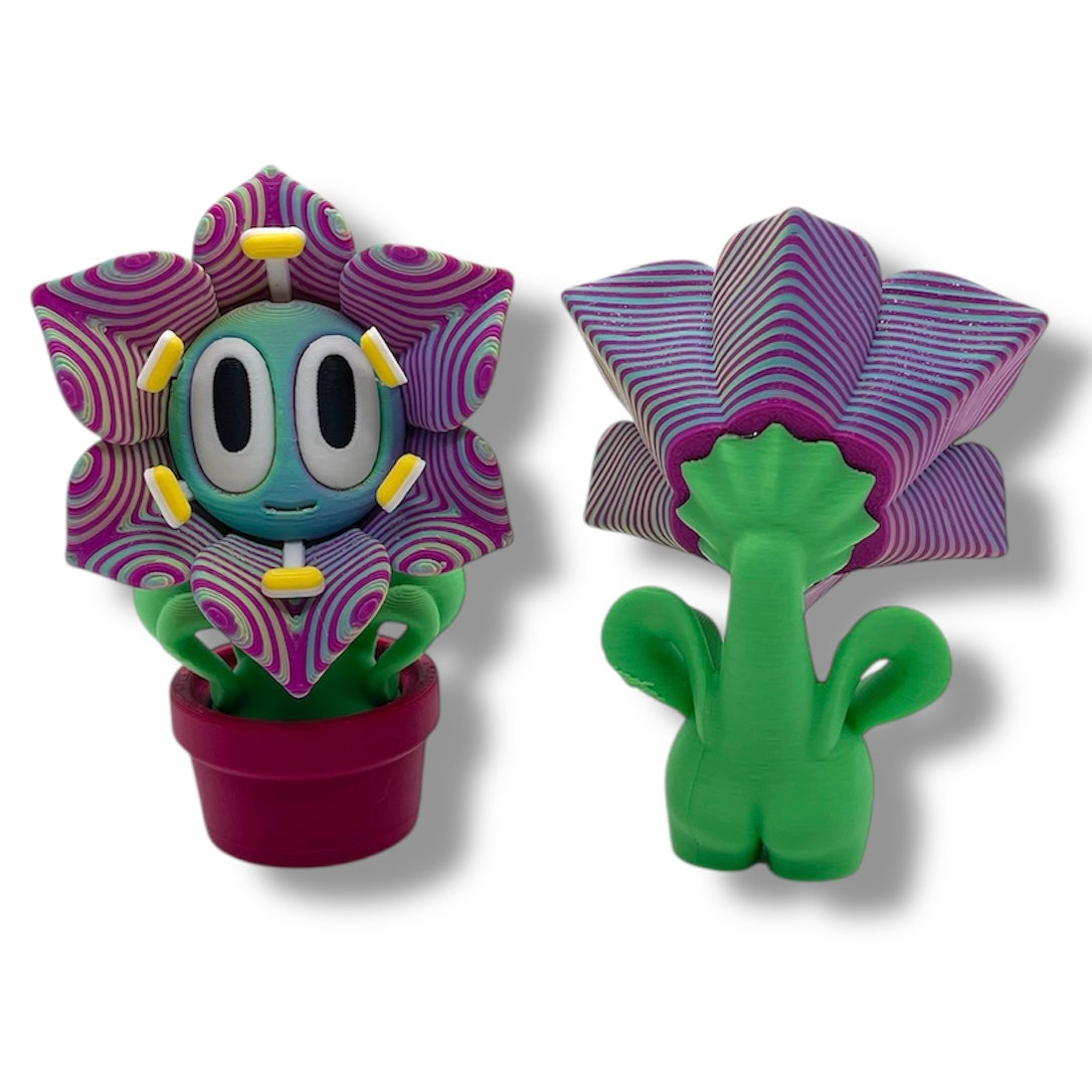 Cheeky Bloom Buddies – 3D Printed Flower Figurines with Personality - by Blob Lab
