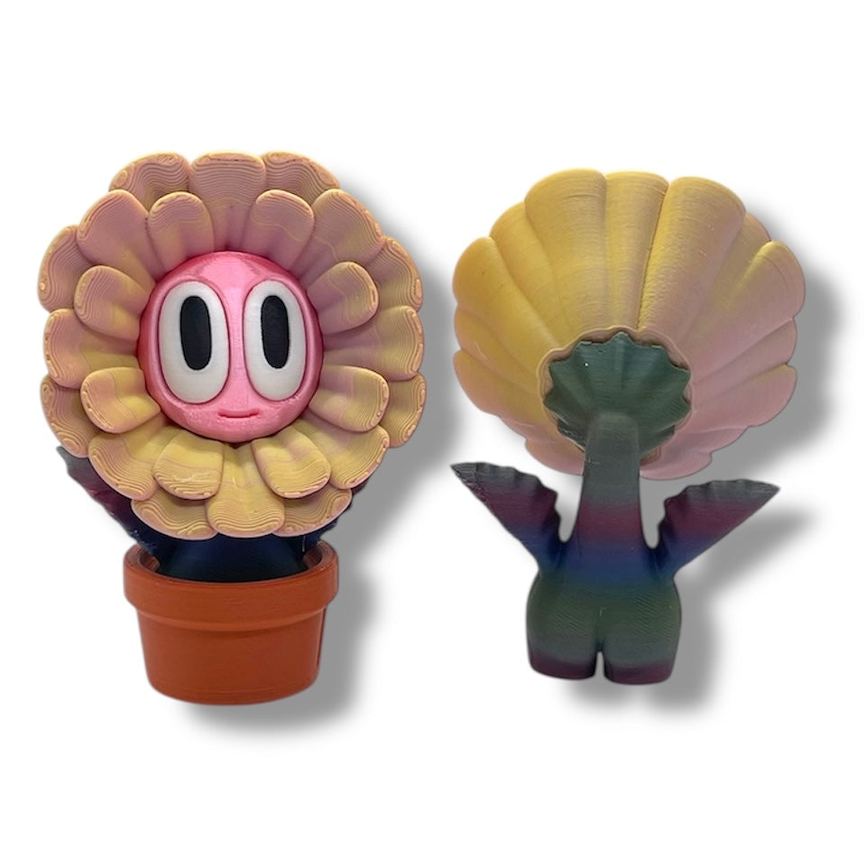 Cheeky Bloom Buddies – 3D Printed Flower Figurines with Personality - by Blob Lab