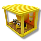 3dGob's Adorable Mini Guinea Pig Cage w/ 2 Pocket Pals - 3D Printed Decor