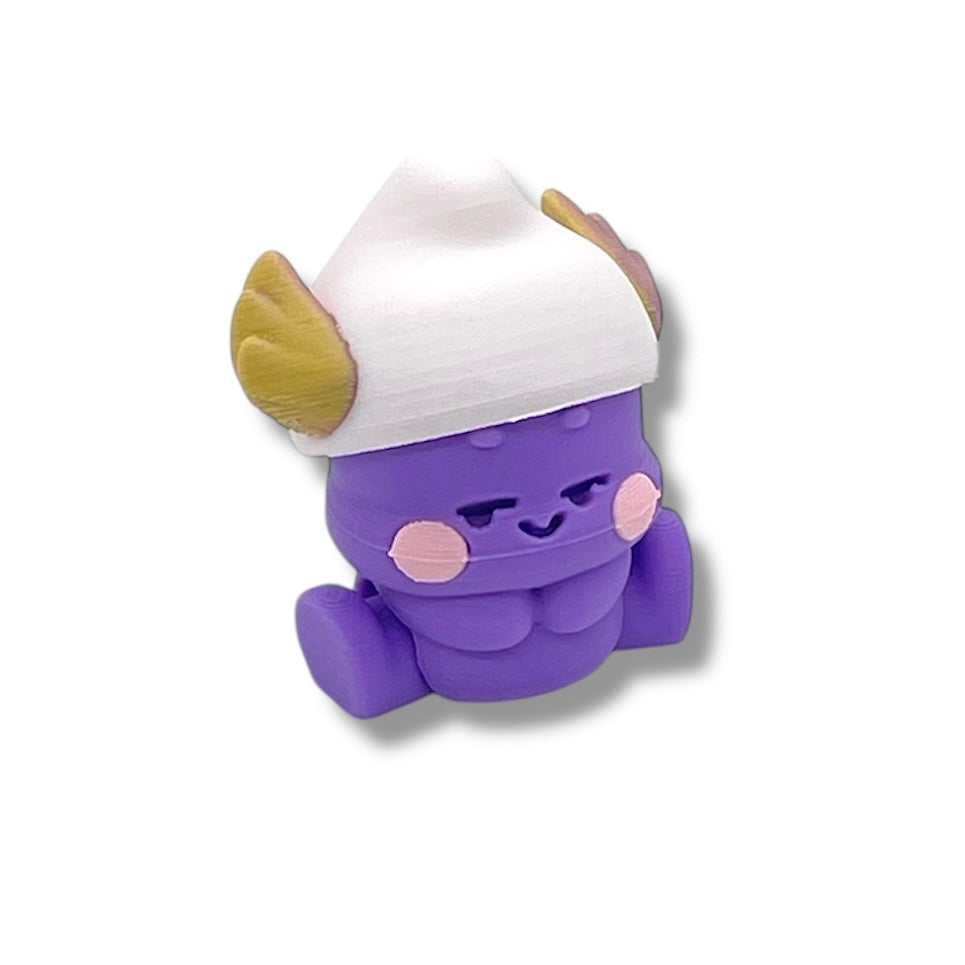 Adorable Peasy Peas & Friends - 3d Printed Articulated Mushroom Figurines