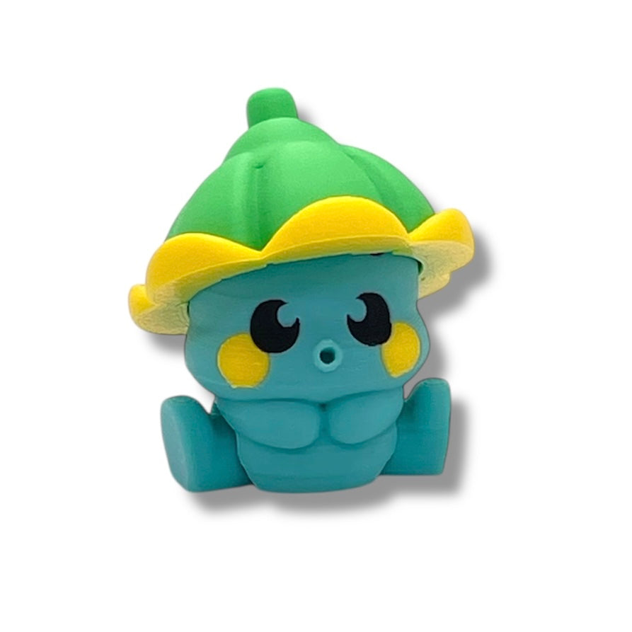 Adorable Peasy Peas & Friends - 3d Printed Articulated Mushroom Figurines