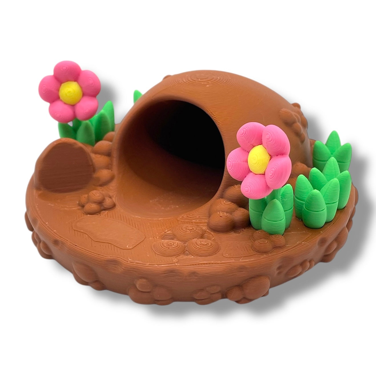 🐾 Mole Manor – 3D Printed Hideout with Adorable Moles & Flowers 🌼