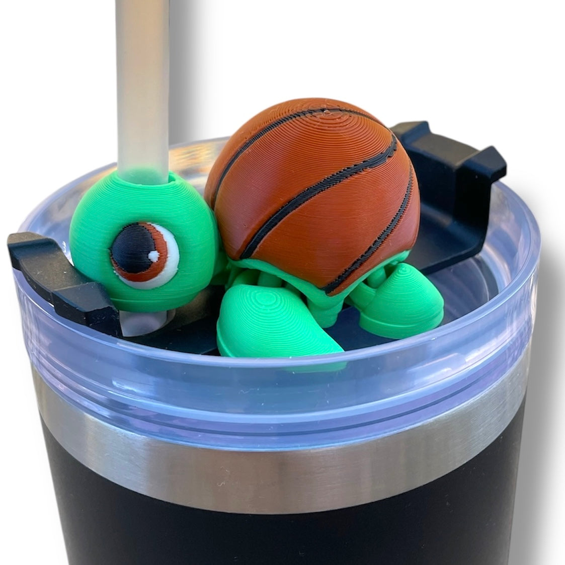 Insulated Cup Tumbler Toppers - 3d Printed Articulated Tumber Bling Straw Decor