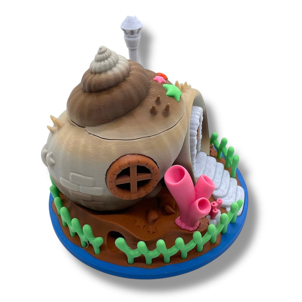 Cozy Crab Shell House Container – Sea Shell Home with Crabs & Candle Light
