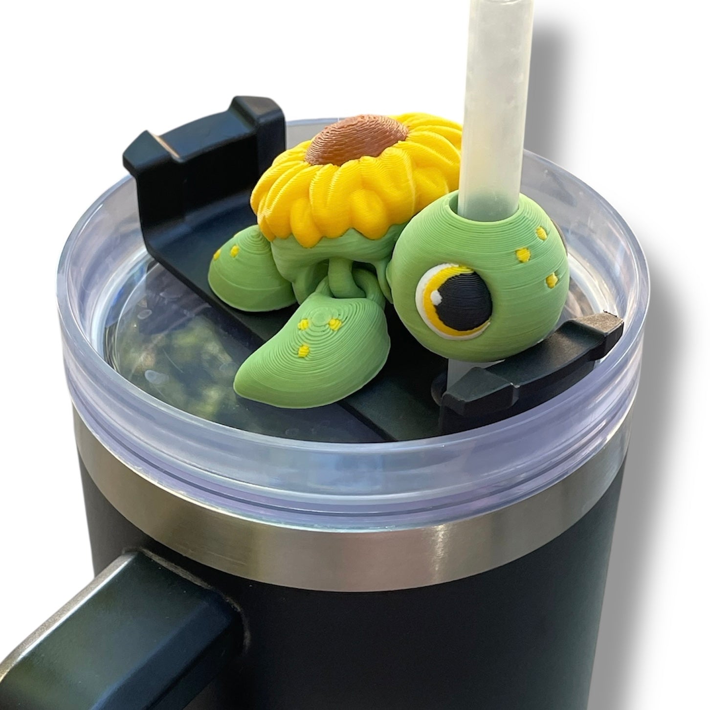 Insulated Cup Tumbler Toppers - 3d Printed Articulated Tumber Bling Straw Decor
