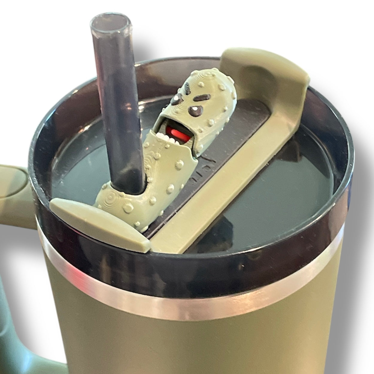 Insulated Cup Tumbler Toppers - 3d Printed Articulated Tumber Bling Straw Decor