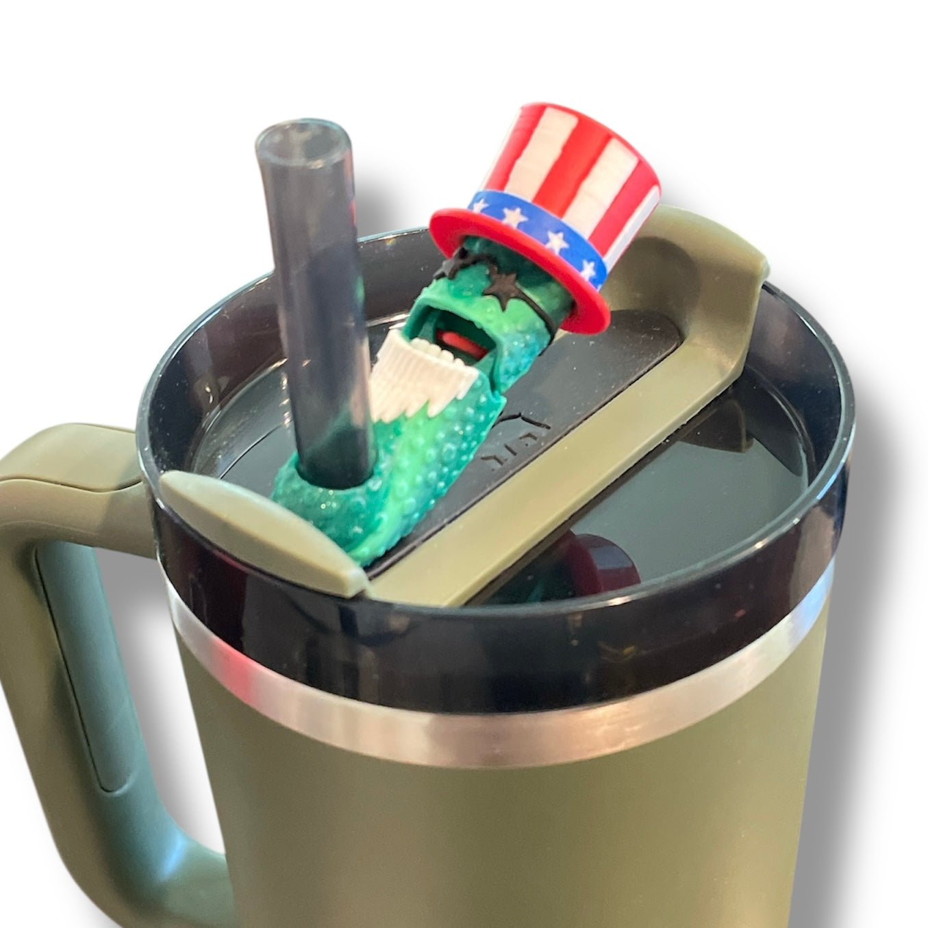 Insulated Cup Tumbler Toppers - 3d Printed Articulated Tumber Bling Straw Decor