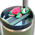 Insulated Cup Tumbler Toppers - 3d Printed Articulated Tumber Bling Straw Decor