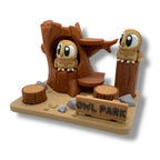 🦉 Owl Park – Woodland Scene with Two Cute Owls | Owl Figurines | Forest Animal Decor
