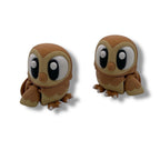 🦉 Owl Park – Woodland Scene with Two Cute Owls | Owl Figurines | Forest Animal Decor
