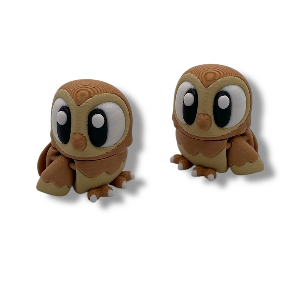 🦉 Owl Park – Woodland Scene with Two Cute Owls | Owl Figurines | Forest Animal Decor