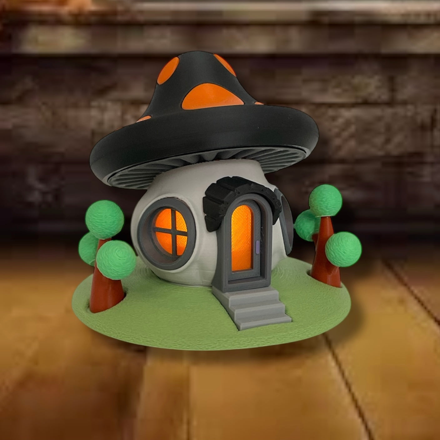 Whimsical Tealight Fairy House - Mushroom Collection - 3D Printed Holiday Decor