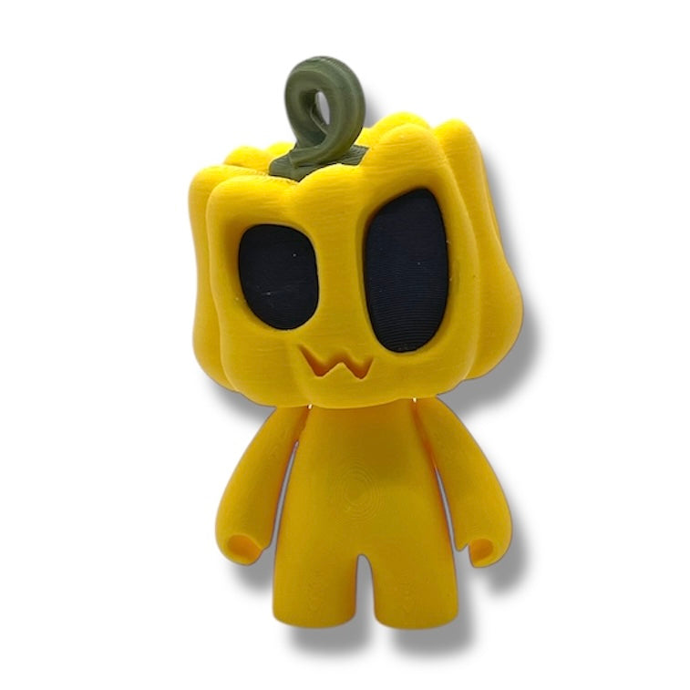 Blob Pumpkin Squash Squad – Big Eyed Adorable Gordes - Articulated Statue Decor