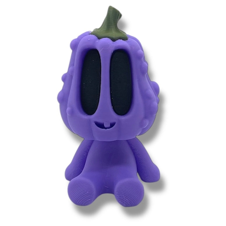 Blob Pumpkin Squash Squad – Big Eyed Adorable Gordes - Articulated Statue Decor