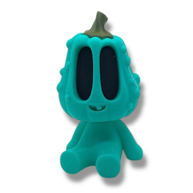 Blob Pumpkin Squash Squad – Big Eyed Adorable Gordes - Articulated Statue Decor