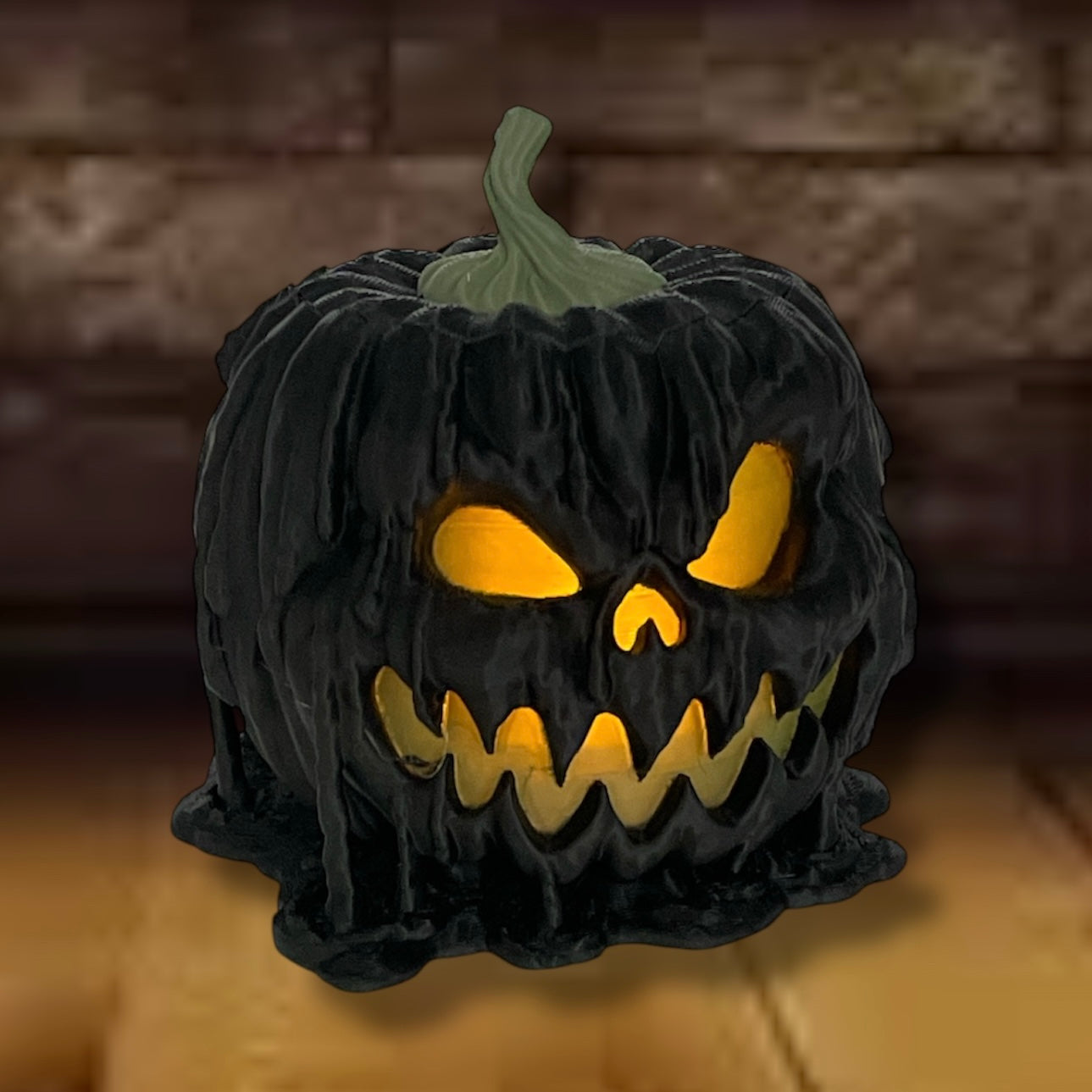 Twisted Melted Pumpkin - Perfect Mini Container -3d Printed Decor