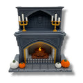 Haunted Hearth – 8-Inch Light-Up Halloween Fireplace Set – additional product view 2