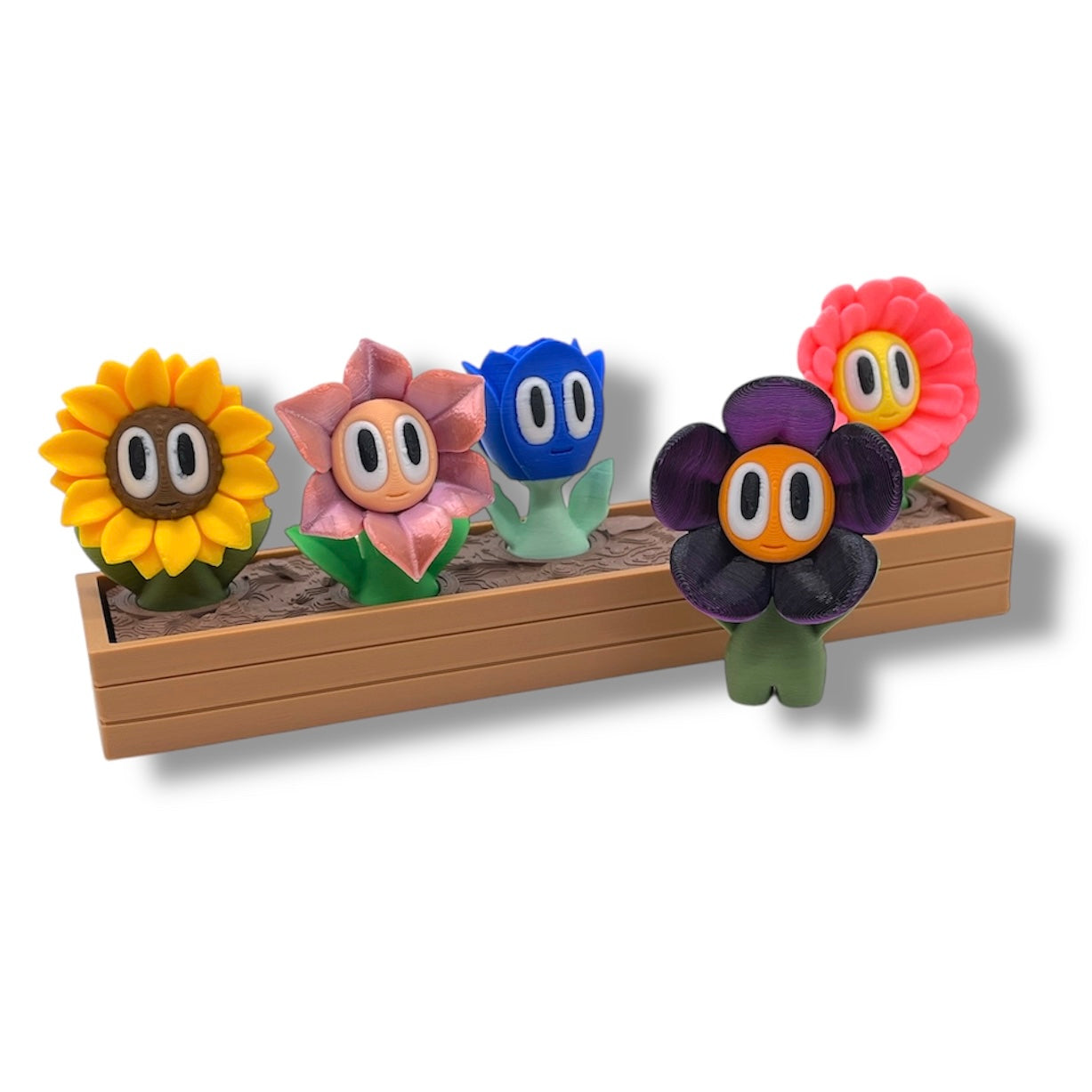 Cheeky Bloom Buddies – 3D Printed Flower Figurines with Personality - by Blob Lab