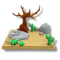 Armadillo Desert Habitat – 2-Animal Miniature Set – main product view