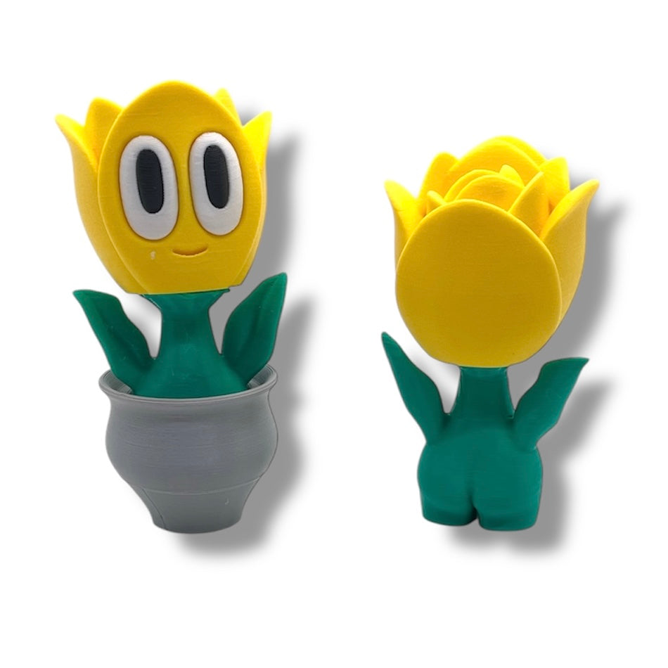 Cheeky Bloom Buddies – 3D Printed Flower Figurines with Personality - by Blob Lab