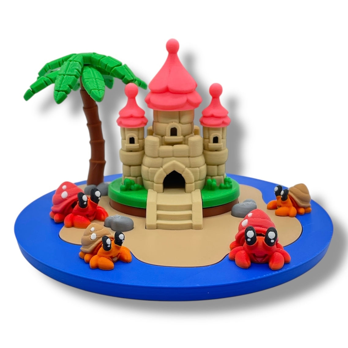 🏖️ Micro Sand Castle Set with Hermit Crabs – Mini Beach Fun in the Palm of Your Hand! 🐚