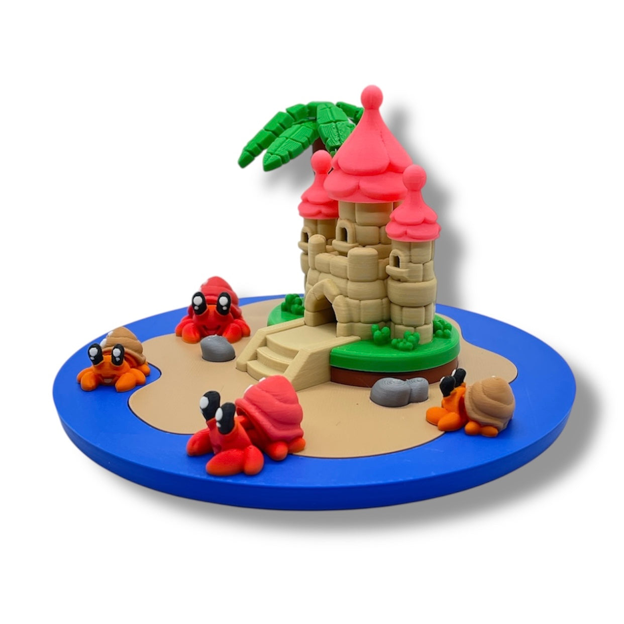 🏖️ Micro Sand Castle Set with Hermit Crabs – Mini Beach Fun in the Palm of Your Hand! 🐚