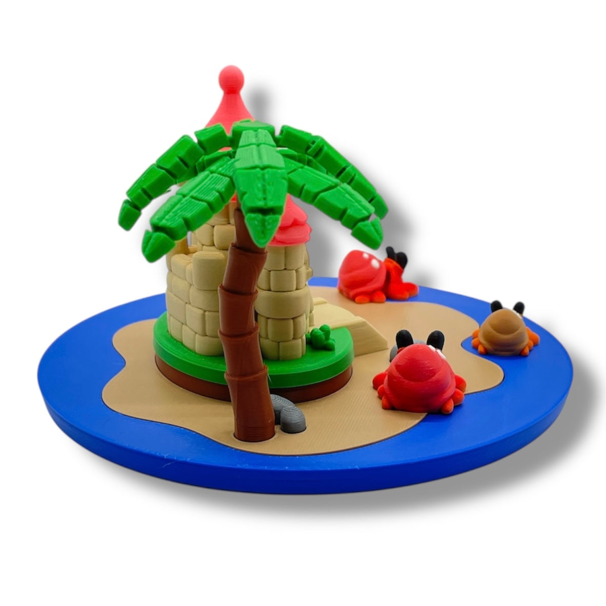🏖️ Micro Sand Castle Set with Hermit Crabs – Mini Beach Fun in the Palm of Your Hand! 🐚